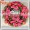 New style wholesale artificial christmas wreaths outdoor