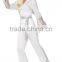 Wholesale Custom Women's halloween white top pants and belt 70's Disco Lady Costumes Adults