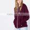 Cotton Fleece Girls Hoodies Sweatshirts With Zip up Women Hoodies