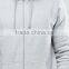 High Quality Custom With Drawstring Hood Side Pockets Grey Men's 80% Cotton, 20% Polyester Casual Breathable Zipper Up Hoodies