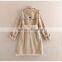 Latest Mode Femme No Hooded Top Jacket Winter 2016 Women Trench Coat