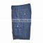 Navy Baggy Ripstop Side Pockets Cargo Shorts Mens