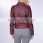 Womens Faux Leather Zipper Moto Biker Jacket Slim Short PU Leather Coat #LPU0319