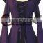 Long Trumpet Sleeve Hooded Collar Costume ROCOCO Ball Grown Gothic Medieval Victorian Purple fancy Dress