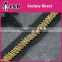 wholesale black/gold trims for dress/scarf sequin and beads trimming