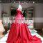 High Quality ball Gown Wedding Dress For Pure Girl/Cream Colored Bow knot Beautiful Modern Strapless Wedding Dress For 2016