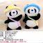 6cm 10cm OEM ODM Stuffed Animal Shaped Panda Plush Pendant