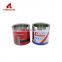 Round tin can for chicken esence seasoning fodd box with pvc window promotion