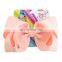 Wholesale Girl Colorful Print Barrettes Kids Hair Bow Girl Hair Accessories