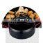 mini cast iron useful fryer pot with oil filter screen