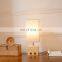 Solid Wood Table Lamp USB Home Living Room Bedroom Bedside Led Night Light Creative Warm Light Remote Control Lamp