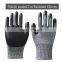 13G HPPE Liner Nitrile Cut Resistant Nitrile Gloves