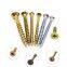 Wood screws C1022 Steel furniture screws zinc phil/pozi/Torx /quare recess screw