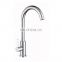 Chrome Deck Mounted Brass Water Faucet Antique Style Kitchen Tap Mixer