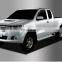 Chrome Door Visor Side Window Deflector Shade Sun Rain Shield Silver Strips Guard for Toyota Hilux Vigo
