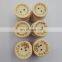 Round Eco-Friendly 2 Hole Custom Wooden Button For Shirt Clothing
