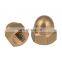 DIN Wheel Lock Bolt Brass Acorn Nut