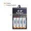 Fast Charging 4 Bay AA AAA Battery Charger Smart Charger for NIMH NICD Rechargeable AA & AAA Batteries