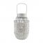 K&B wholesale white wooden camping lanterns candle holder decor with handle