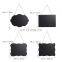12pcs Wave-shape Edge Rectangle Wooden Mini Message Signs Chalkboard