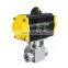 COVNA High Pressure Flow Control 3 Way Automatic Pneumatic Actuated Ball Valve