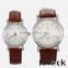 Elegant top quality fashion jewelry watch,genuine leather quartz watch,the best gift couple watch