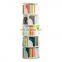 2021 new design modern kids wooden 360 degree revolving bookcase rotating bookshelf for childrens With bear paw pattern