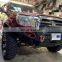 Передний бампер для внедорожника 4x4 с светодиодными фарами, D-образными крюками и планкой для лебедки для Tacoma 05-15