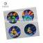Beautiful Silver Circle Authentic Hologram Sticker on Packaging