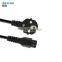 Factory  supply  European standard ac C5 power cable 3 pin eu power cord extension for laptop