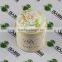 round domed flower tea metal packaging