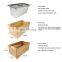 Large Wood Countertop Kitchen Smell Proof Compost Bin With Stainless Steel Insert And Lid