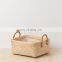 White Washed Bamboo Storage Basket With Handle Set Of 3 Wholesale Handwoven Made in Vietnam