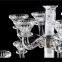 9 Arms Home Decoration Европа Подставка для свечи K9 Высокий Светильник для свечей из прозрачного кристалла для свадьбы