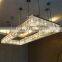 High Ceiling Wedding Large Chandelier Hotel Villa Rectangular Luxury Crystal Chandelier
