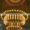 hotel living room dining large acrylic modern ceiling luxury chandeliers