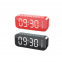 Great Quality Modernization LED Mirror Screen Wireless Bluetooth Table Digital Clock Promotional Speakers
