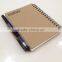 Metal spiral notepad, kraft cover NSXQ-NP0004