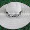 ladies strped wide brim paper straw floppy hats