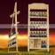 Wooden Wine Display Rack for Promotion,wine Racks With Glass Holders