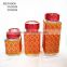 3pcs square cloth wrapping glass canister glass jar glassware