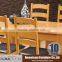 Quality guarantee! 6 seaters wooden extension dinner set