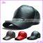 PU Leather Baseball Cap Biker snapback Hats