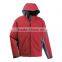 men new style climbing softshell red/maroon winter jacket