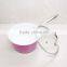 Aluminum metallic coating fry pan set cast steel handle magic pan