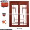 2016 environmental hot sale style double sliding doors spider web glass wood door for shop