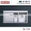 Abovecounter Single bowl kitchen sink machinery BL-734