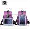 Factory made soft 600D backpack/girls shopping backpack/fashion waterproof backpack