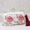 stylish fashion classical fancy print tassel pu leather clutch evening bag manufactures china