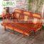 Antique Rattan Cane Wooden Frame Slat Sofa Bed